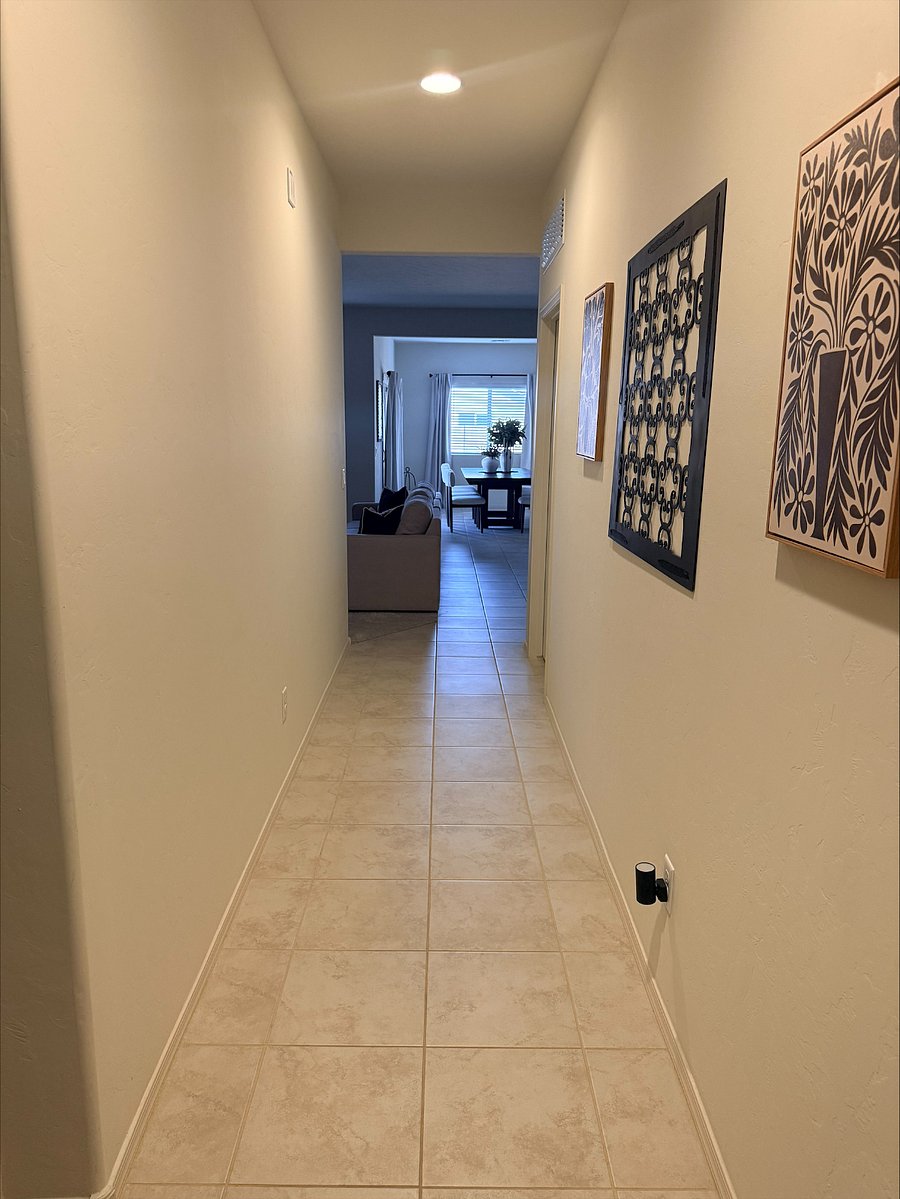 Separation between tenants room, living space and owners room.
