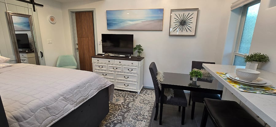 Smart TV with WiFi, Seating Area