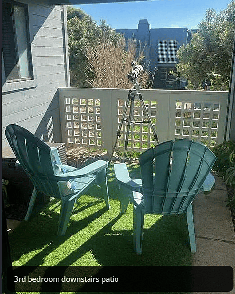 Balcony off 3rd bedroom.