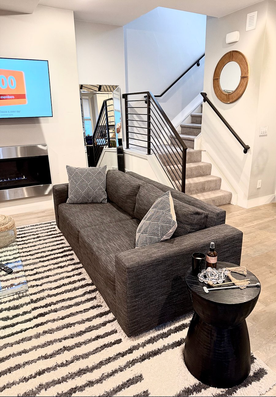 Living room and stairs