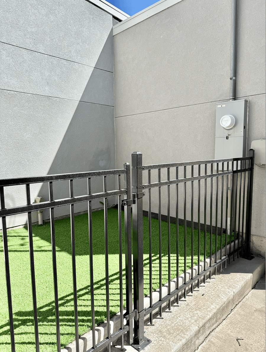 Back gated area for pets or dining