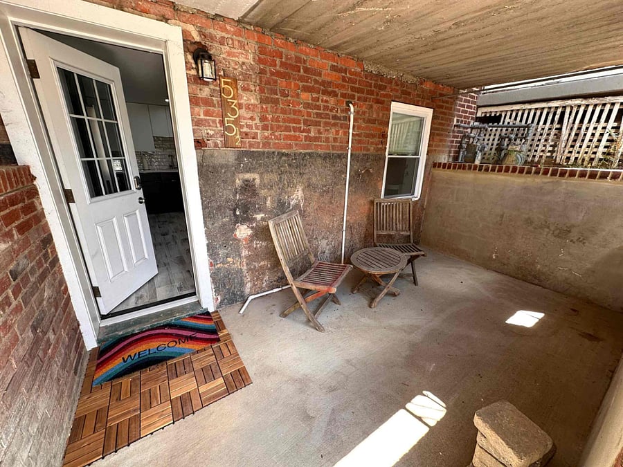 Basement patio