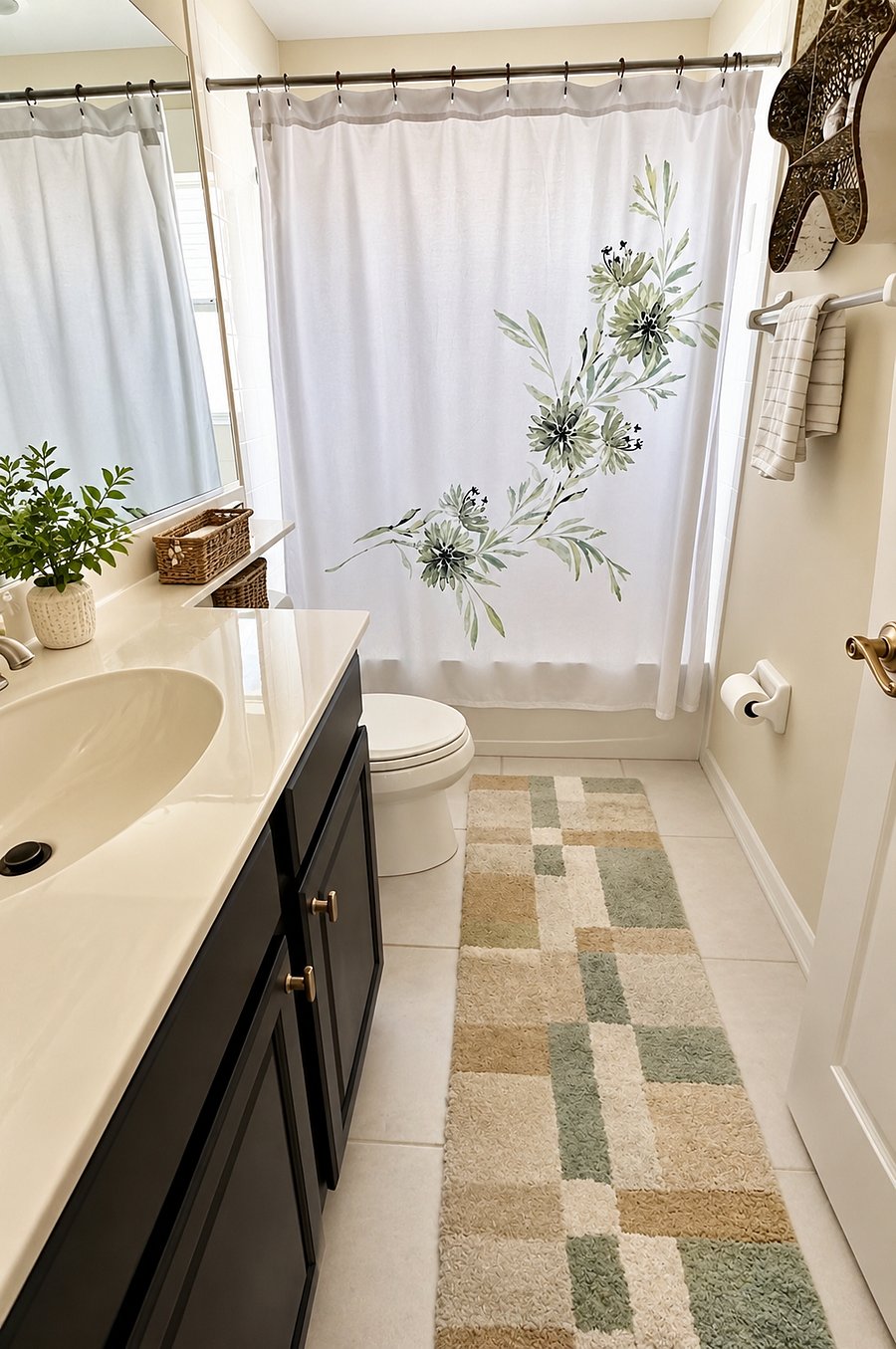 Bathroom with tub and shower