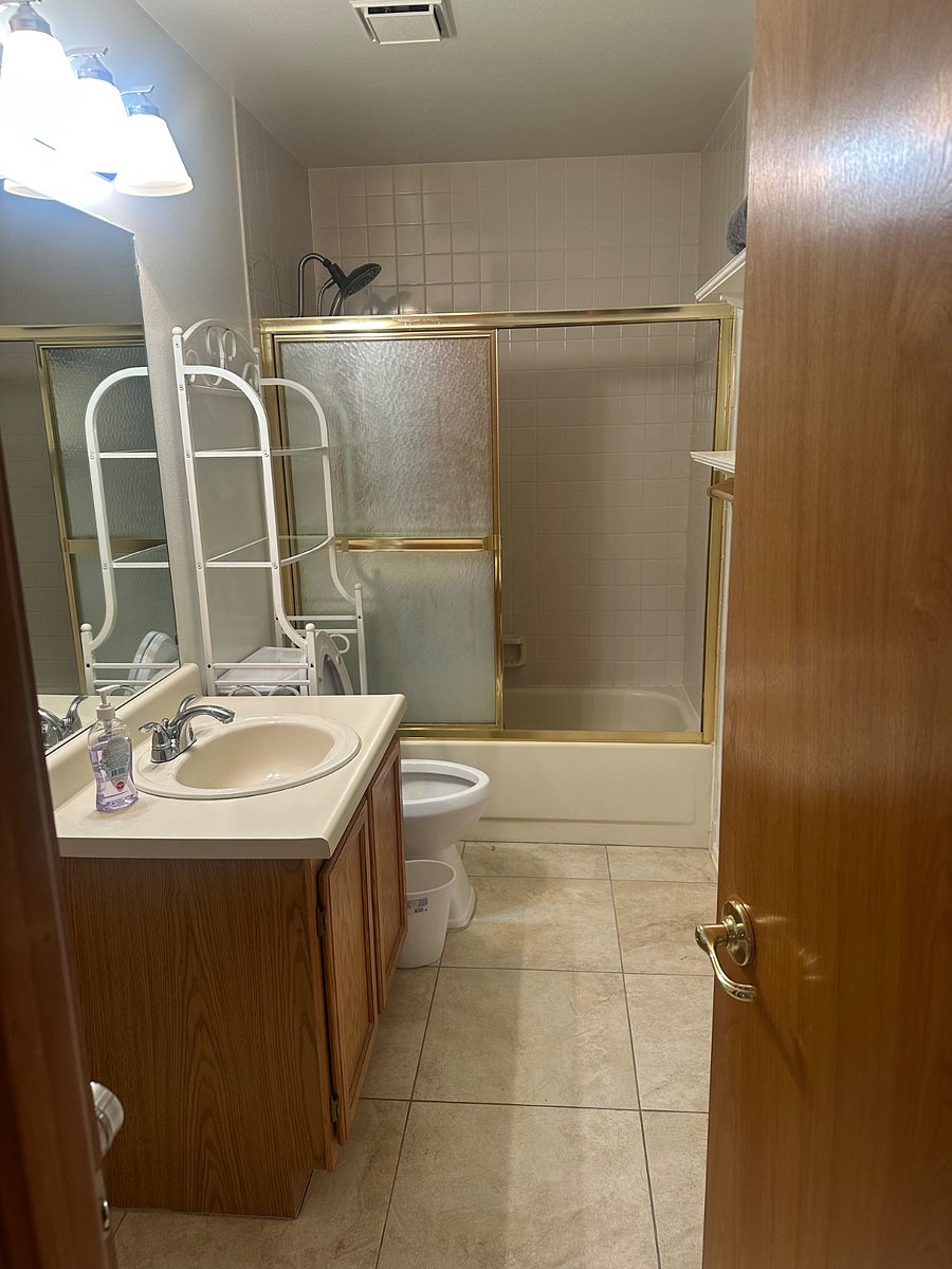 Garden level private bathroom