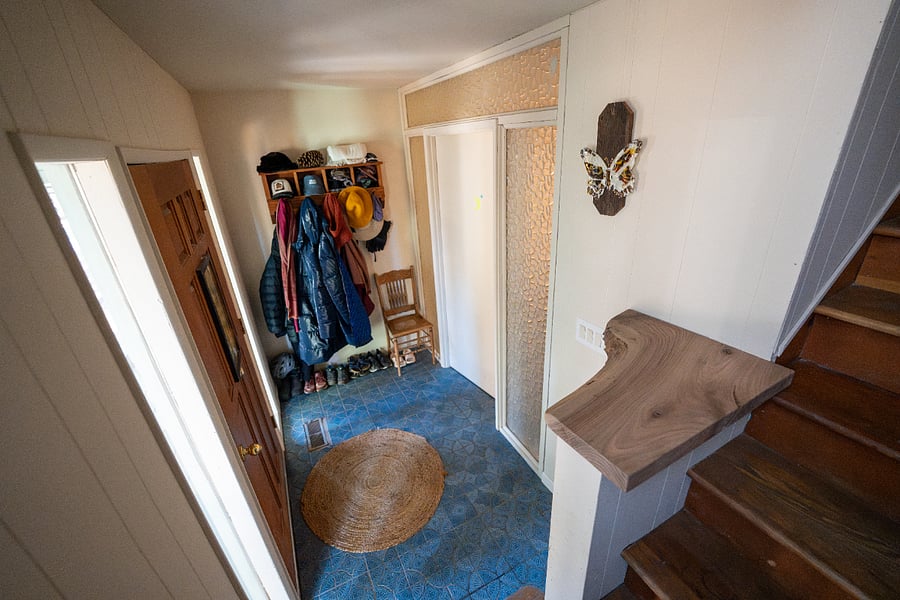 Shared entry between apartments (your is the lower level).