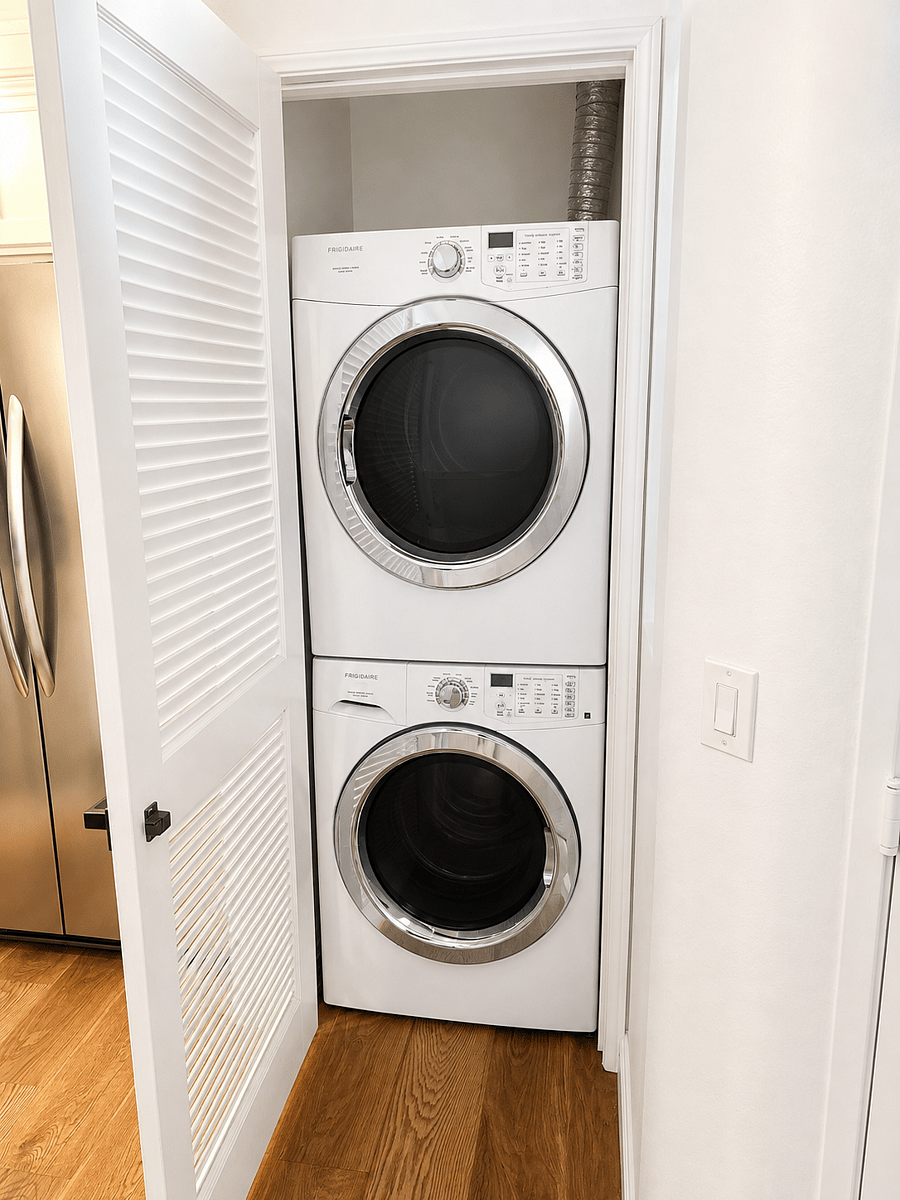 In unit washer and dryer 