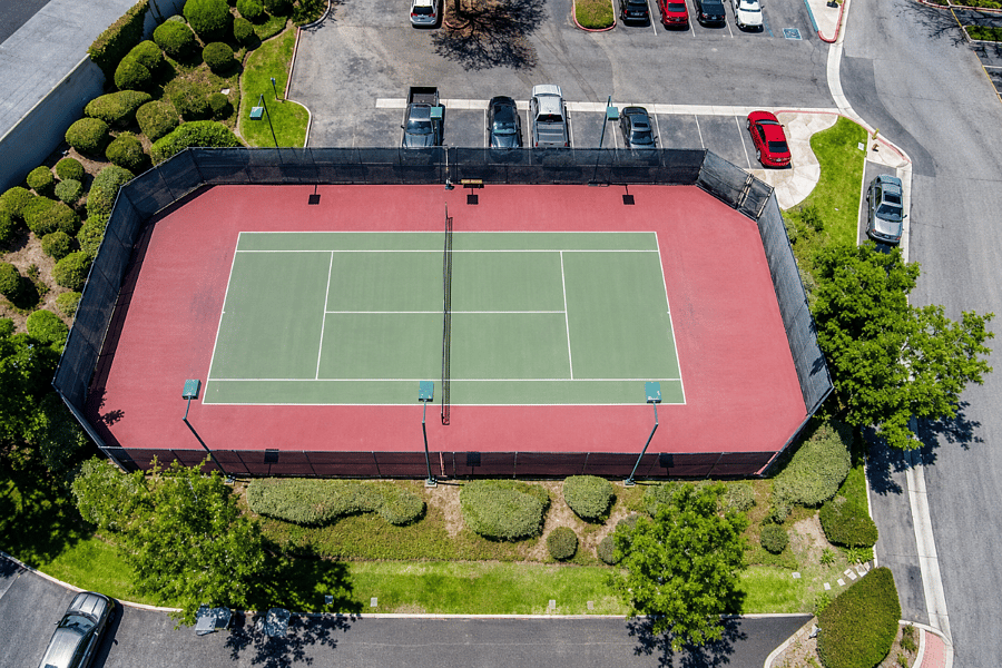 Community tennis court
