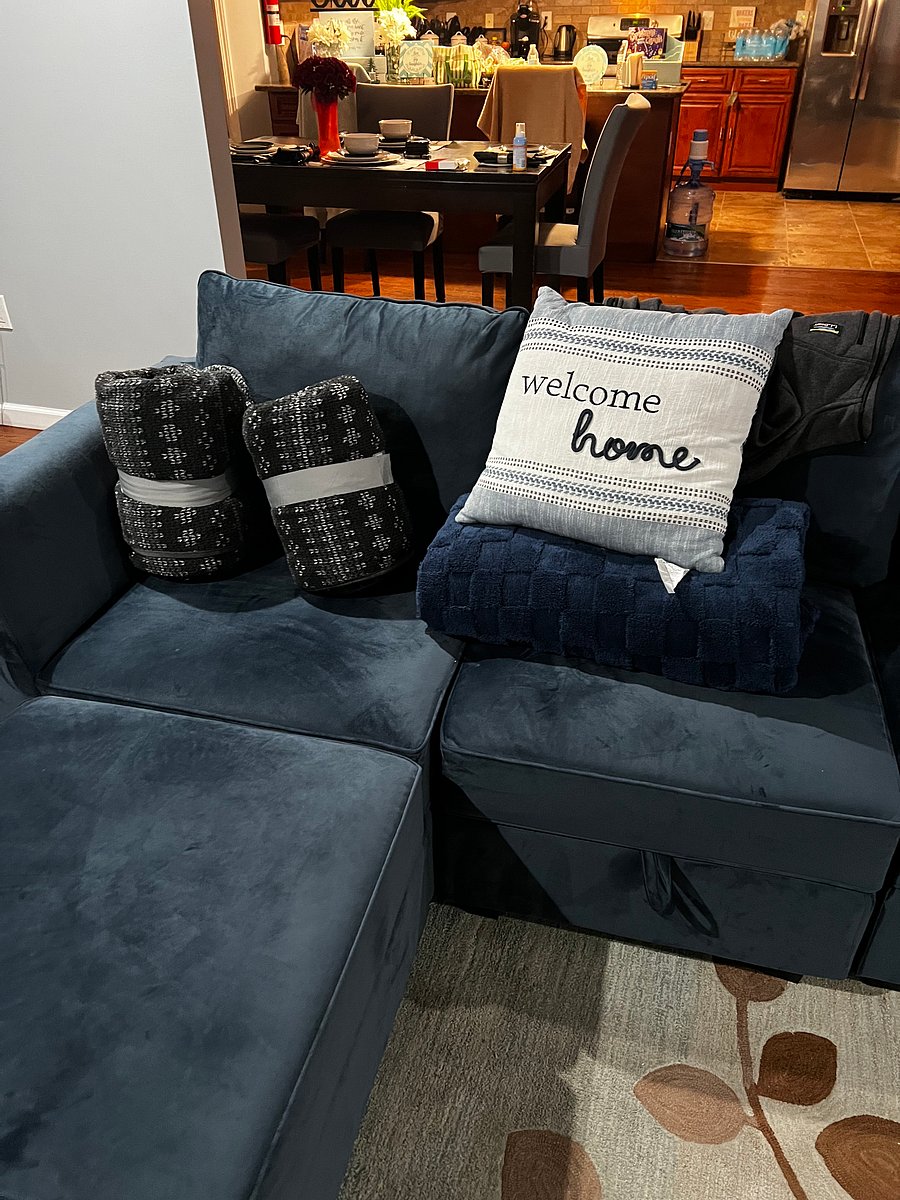 Complimentary throw blankets.