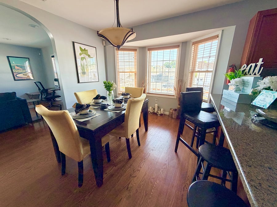 Second look for Huge common areas including open concept living, dining rooms and kitchen.