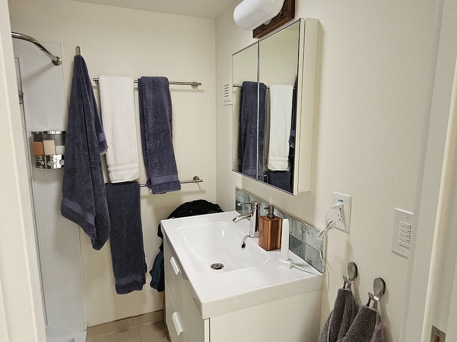 Full bath with shower.