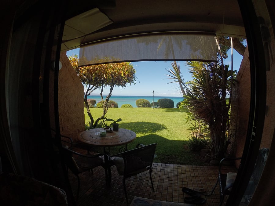 Look out on the ocean while in the kitchen!