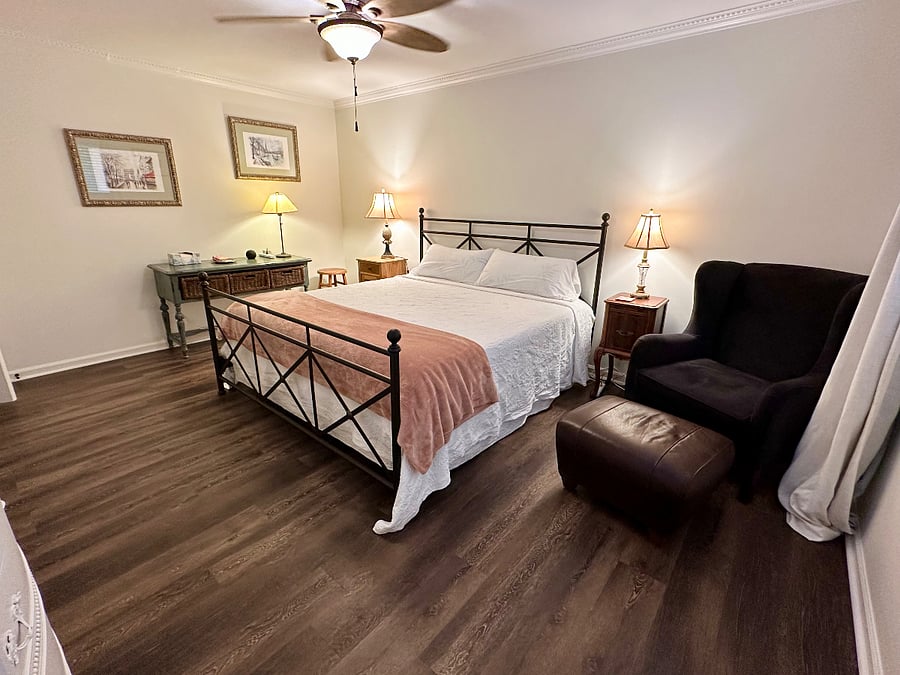 The Primary Bedroom at the Cove