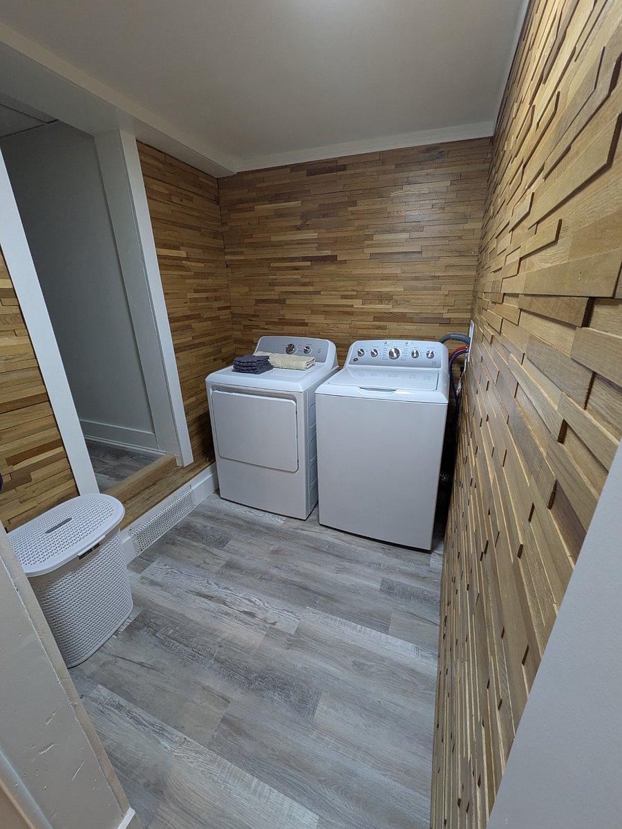 These are not actual pictures of the apartment but of another in the building as we are currently renovating this apartment