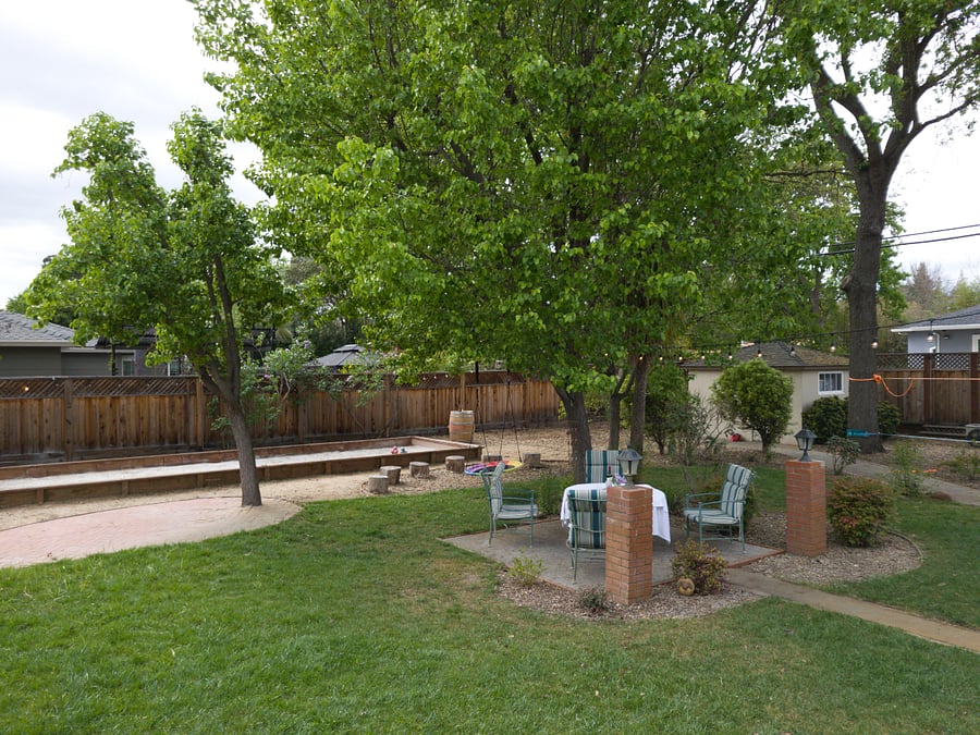 Outdoor dining area