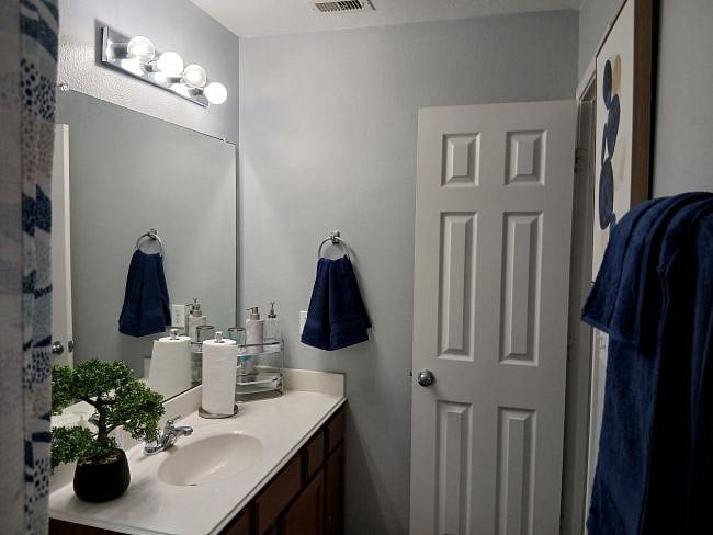 Guest Bathroom showing entrance