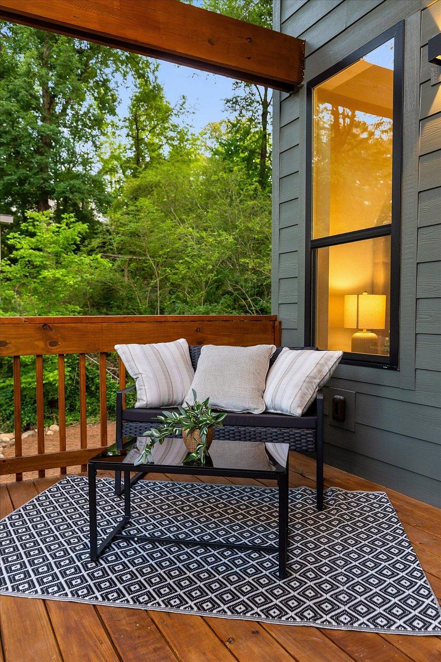 Private porch off of Primary Suite