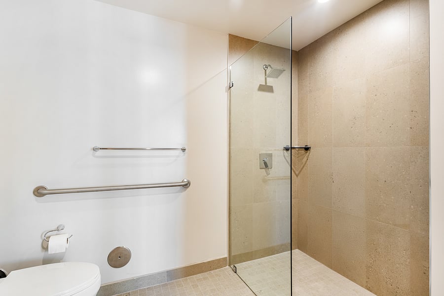 Full second bathroom with walk-in shower