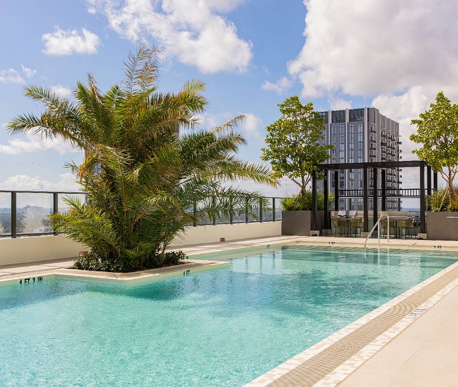 Rooftop pool