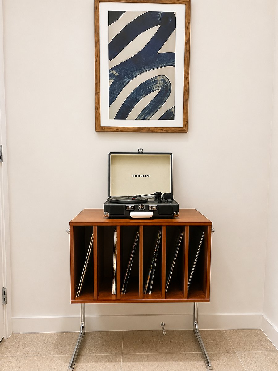 Kickback with a curated vinyl selection