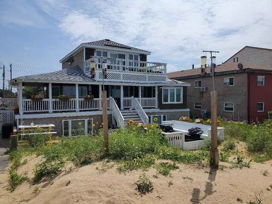 View of Outdoor Kitchen from Our Sand Dune