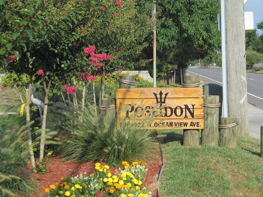 Street Sign of Property From W Ocean View Avenue
