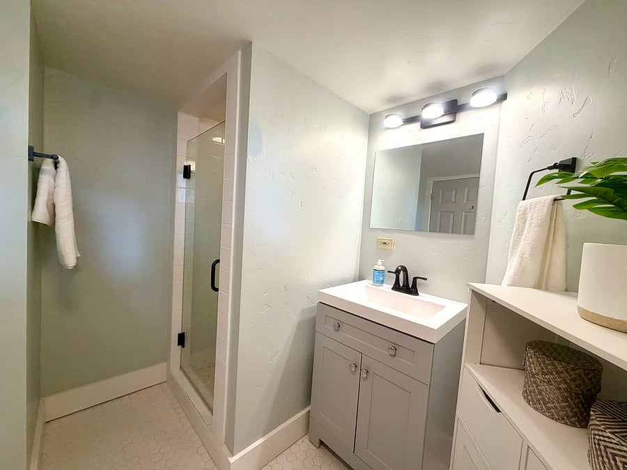 Recently remodeled bathroom