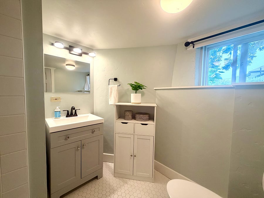 Recently remodeled bath