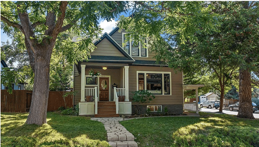 Main house (single family unit). The lower level apartment has a private exterior entry. There is no access to the apartment from inside the main home.  