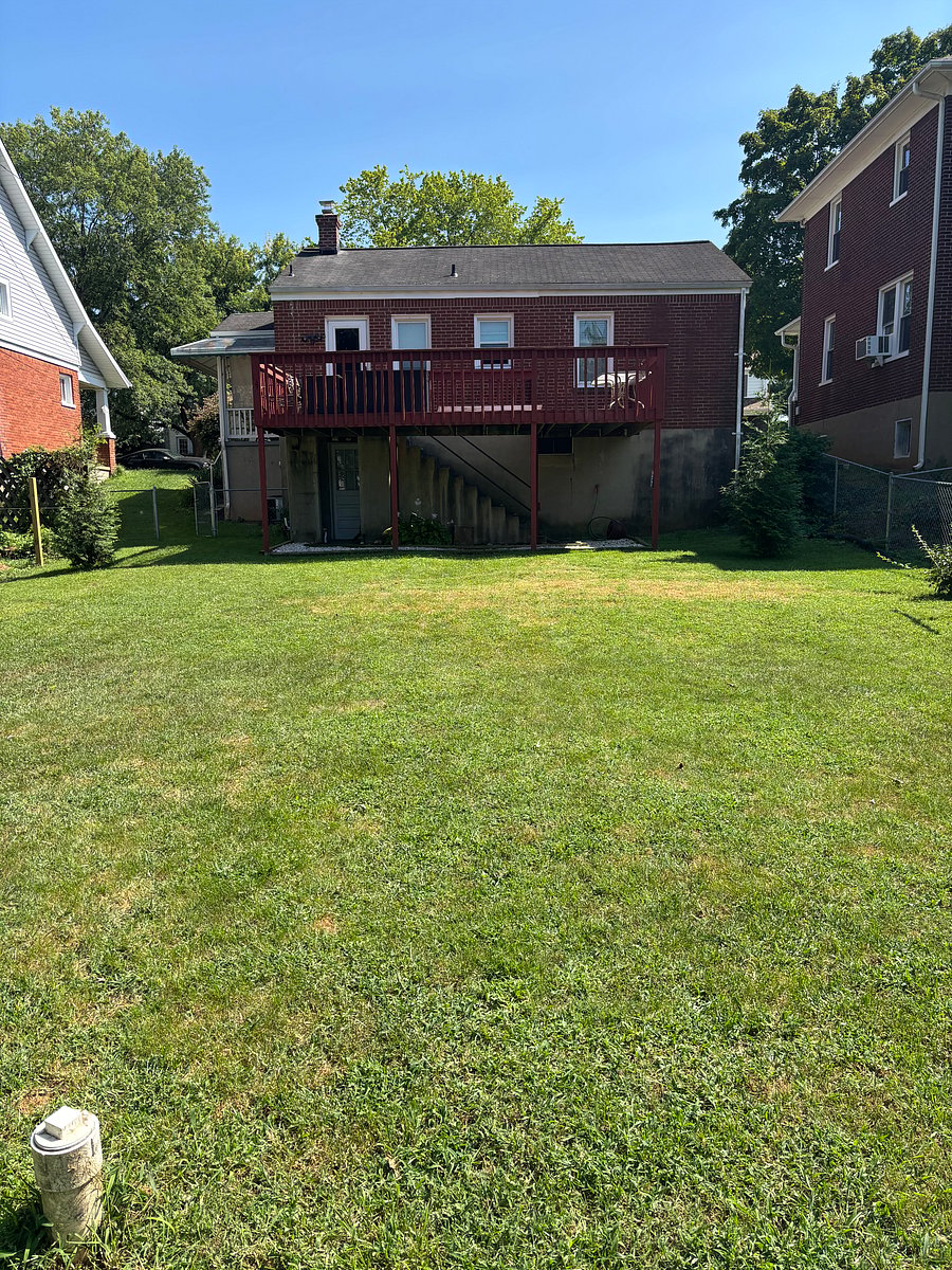 Looking toward the back deck and basement