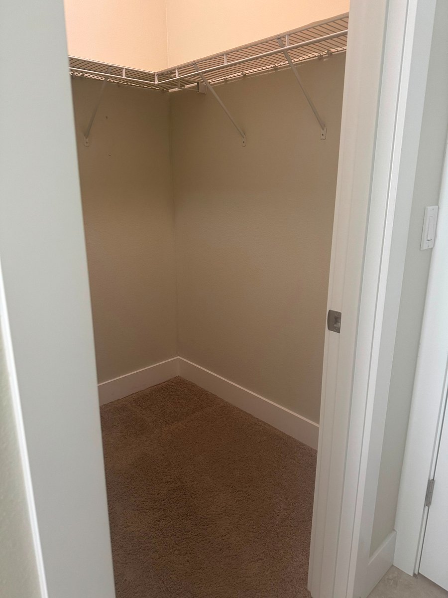 Closet off primary bedroom