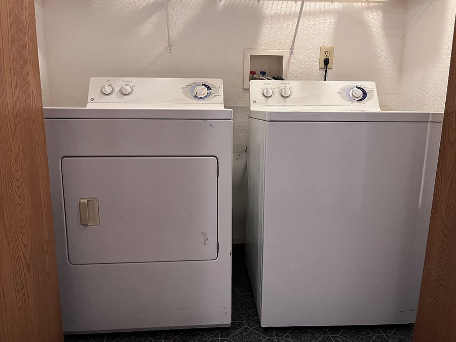 Large capacity washer and dryer