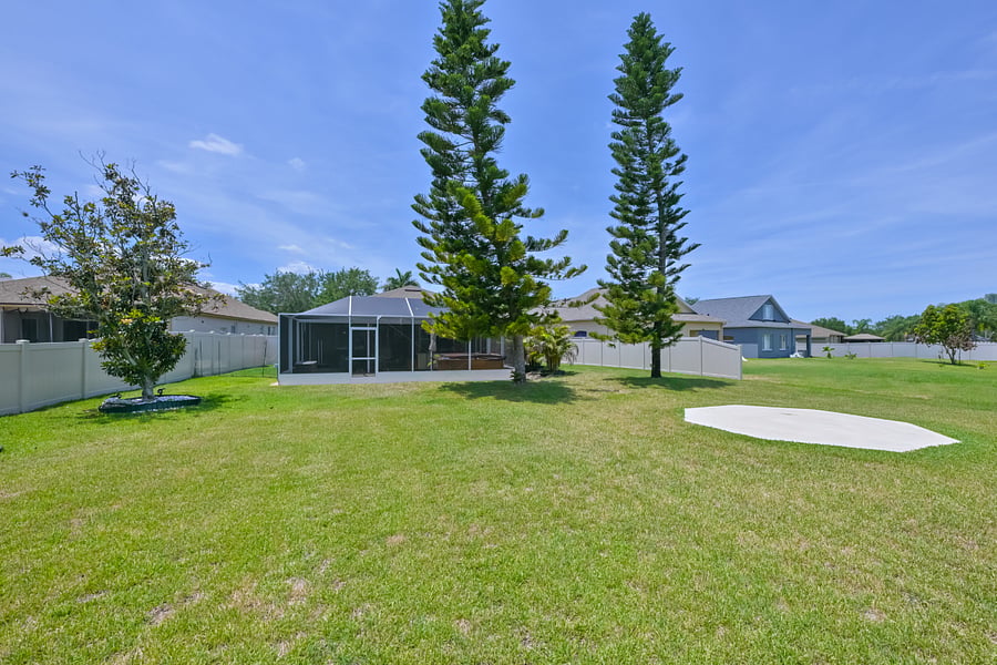 Huge backyard space