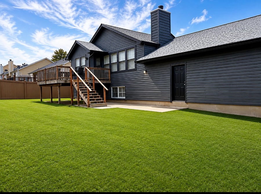 Fenced, Private backyard