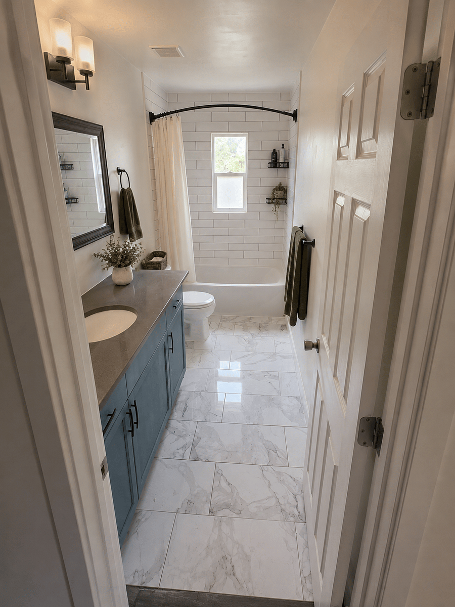 Main Hall Restroom. Fully stocked with linens.