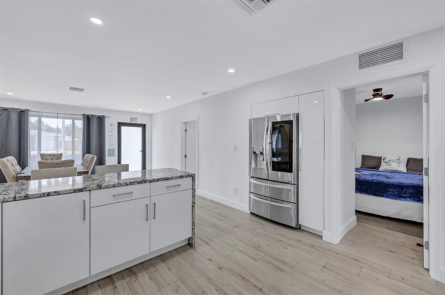 Step free bedroom entrances