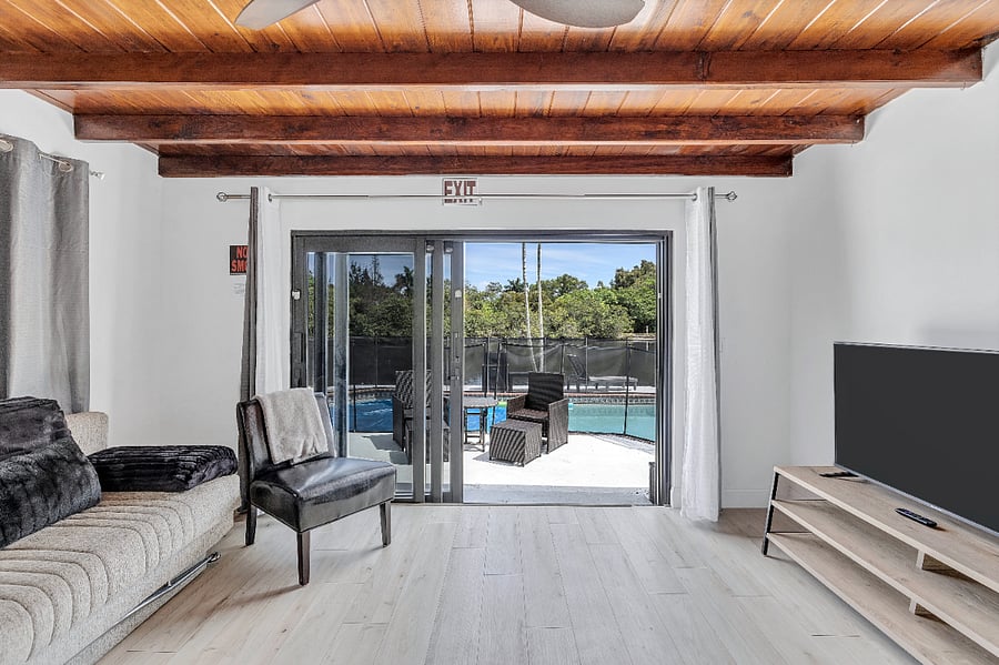Waterview from kitchen and living room