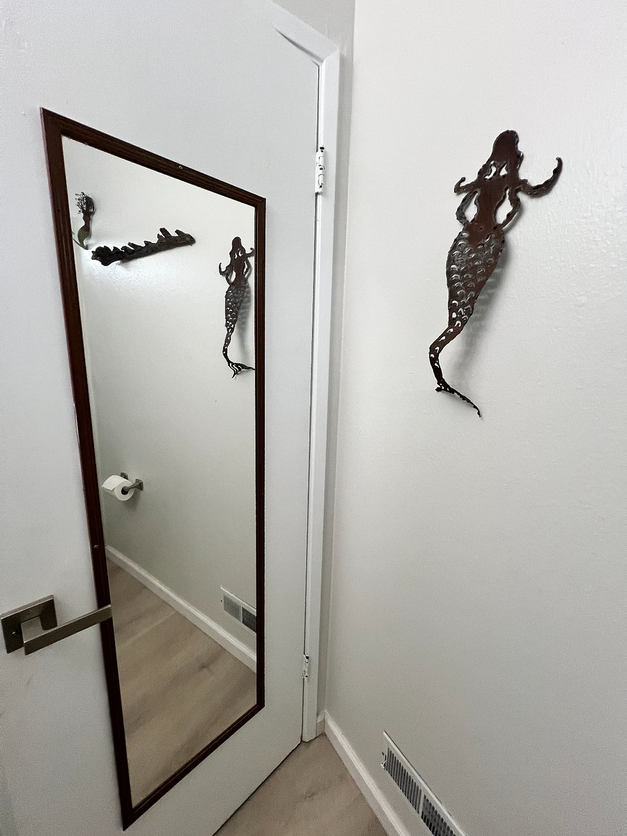 Full length mirror and sweet mermaid accessories