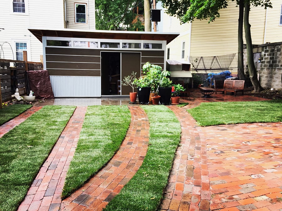 Private backyard space.