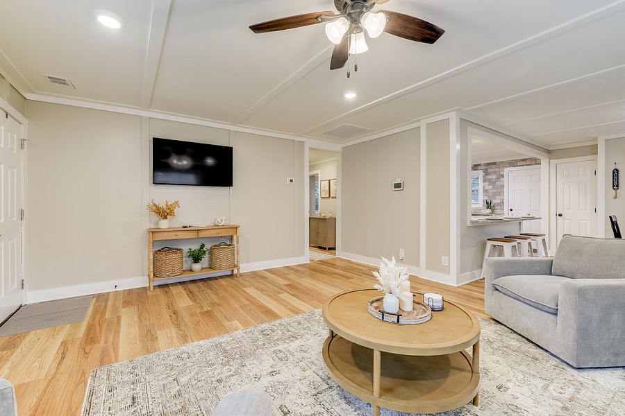 Relax in a comfy, spacious living room- equipped with internet TV.