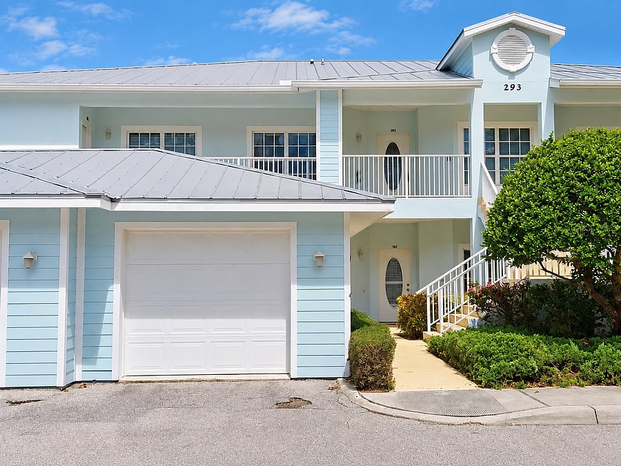 Final exterior view of Building 293 completes the picture of your furnished home-away-from-home.