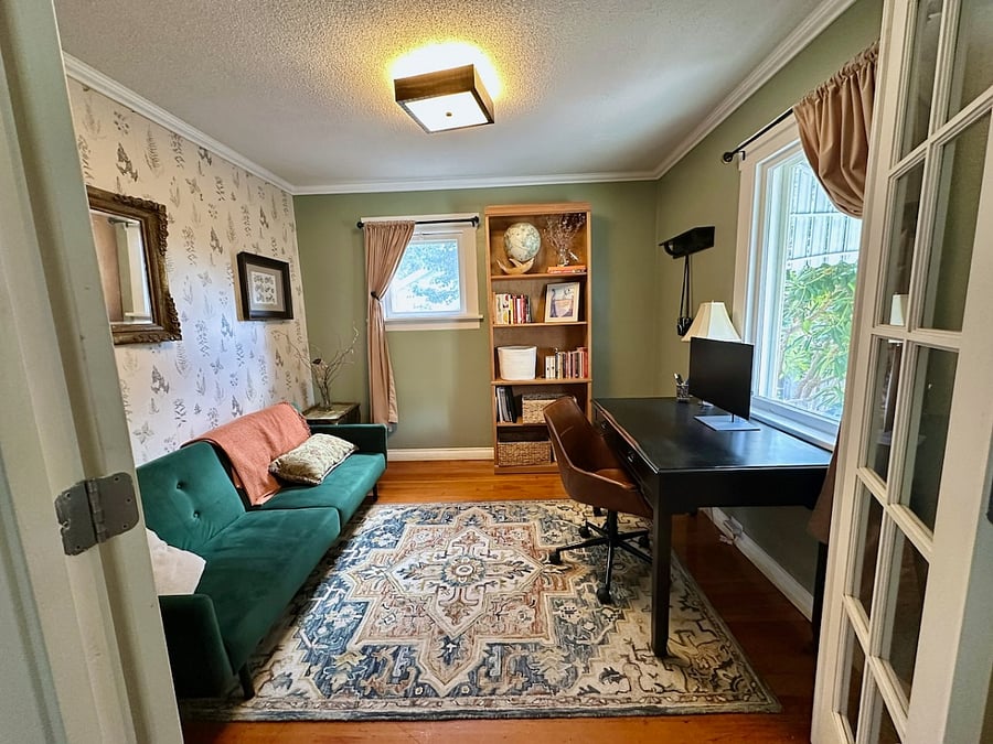 Home office, with small futon