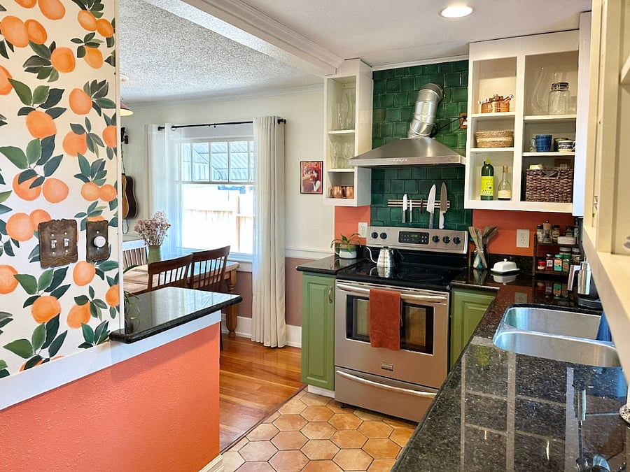 Fully stocked kitchen