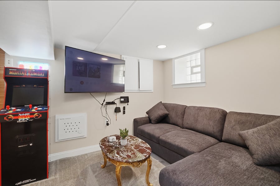 Smart TV in Basement and ARCADE for you enjoyment.