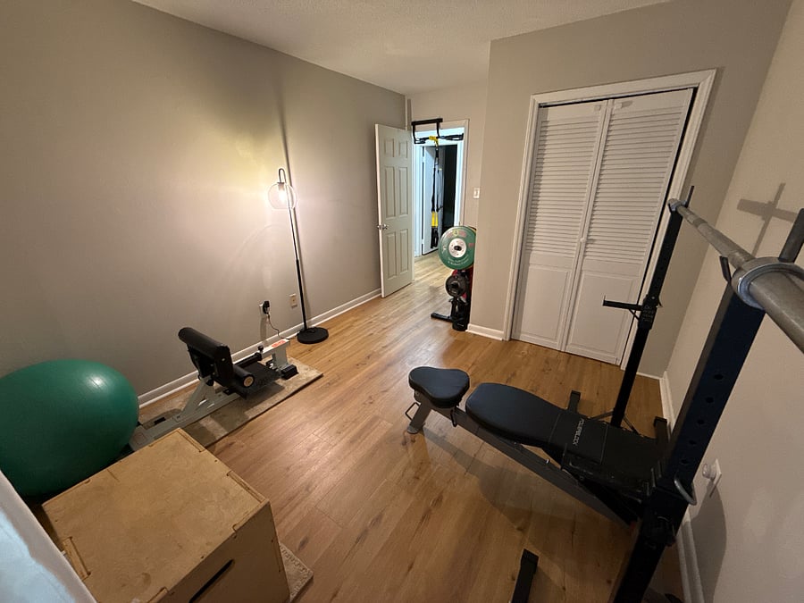 A small but mighty weight room only steps away from your room!