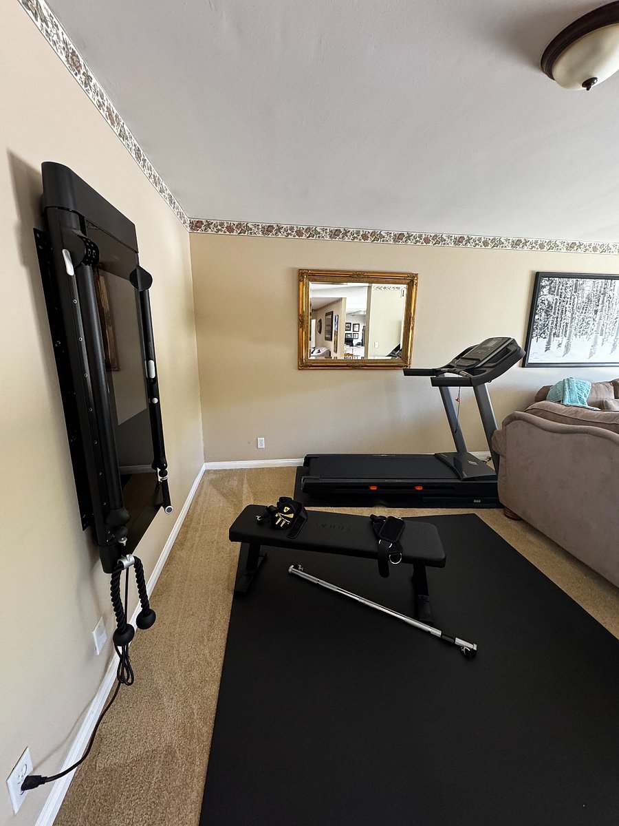 Use of a Treadmill and Tonal Exercise system.