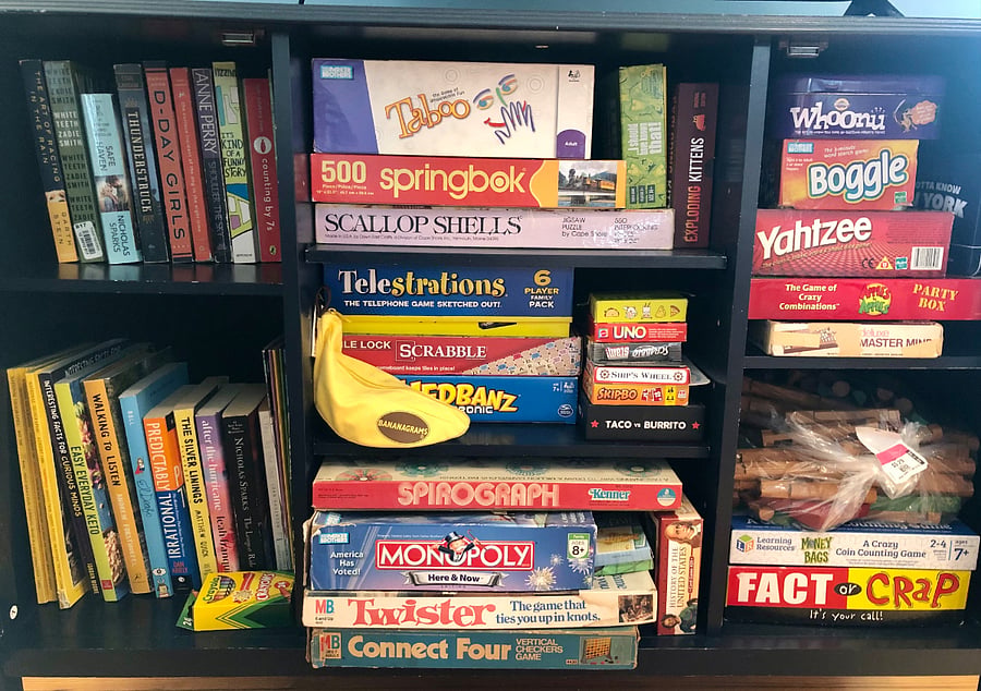 Lots of games, activities and books.