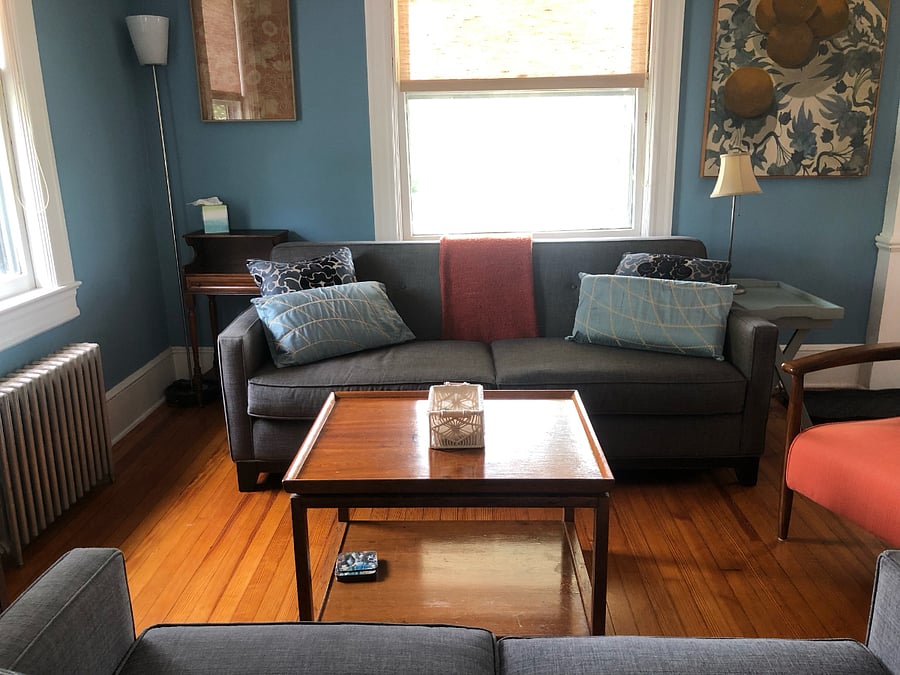 Relax in the sunny living room