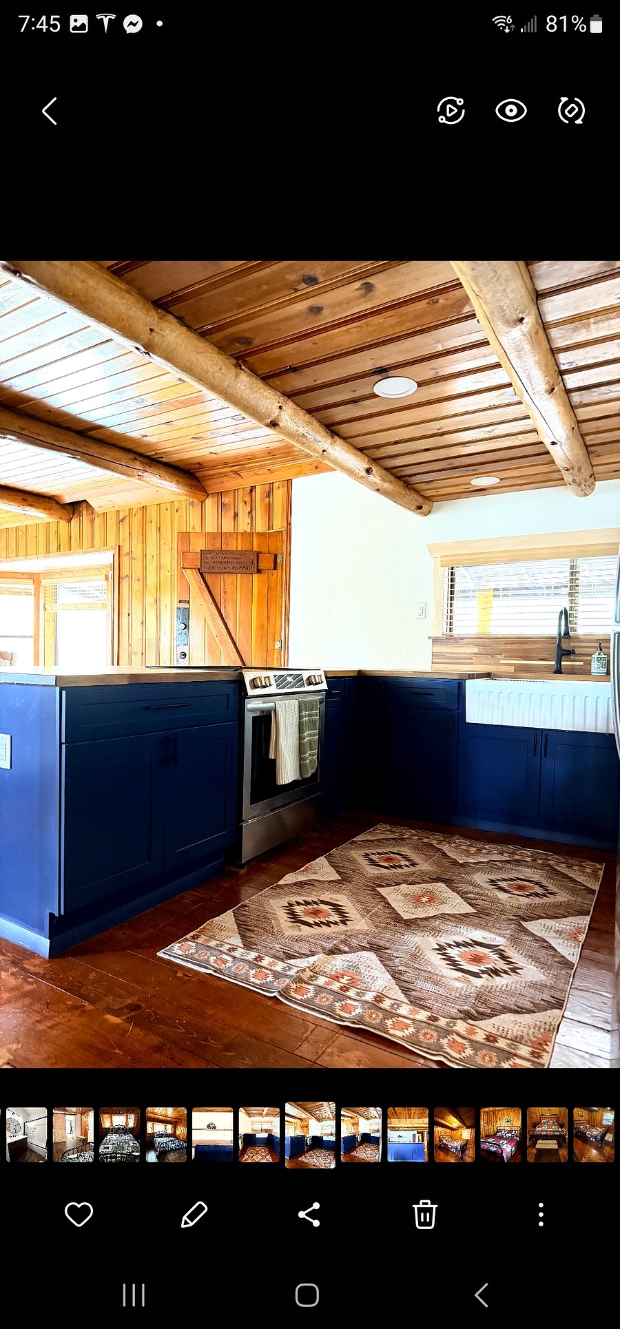 Farmhouse Sink and Flat-top Stove