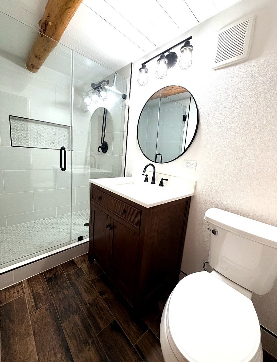 Bathroom #1 with a walk-in shower
