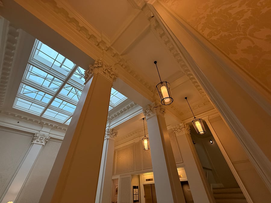 Skylight in waiting area 